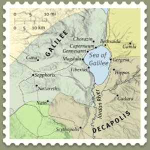 Galilee Map Jesus Time Galilee Map Jesus Time